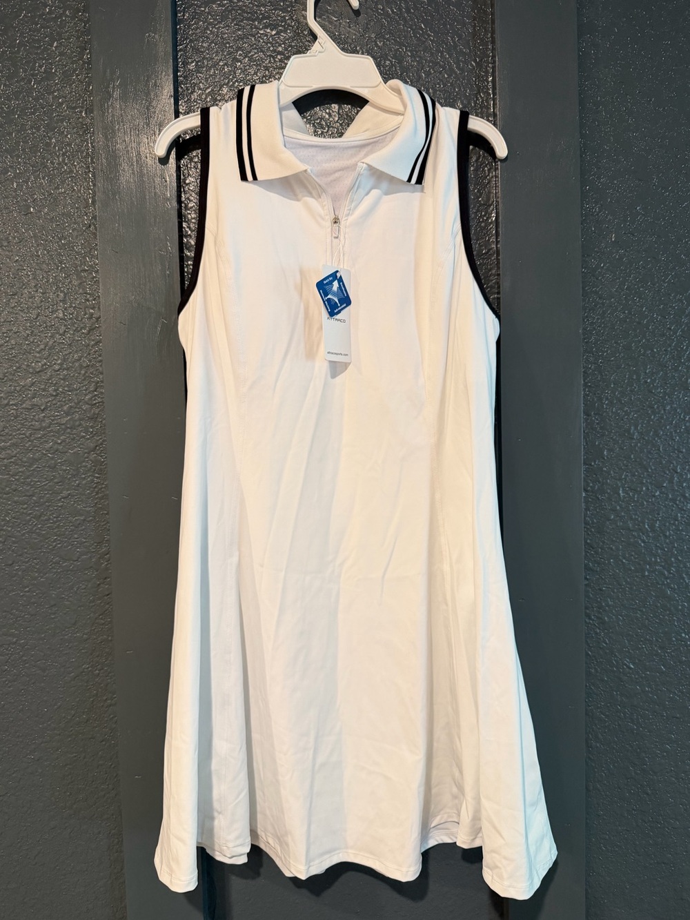 NWT Attraco White Tennis Dress Size Large